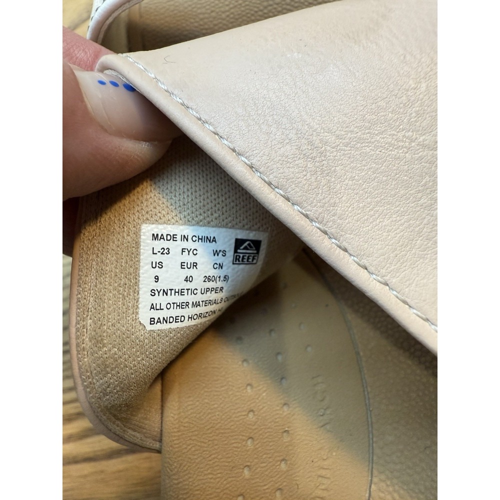 Reef Women Banded Horizon HI, Size 9 Women's Pink & White Slip on Cushion Comfy - Picture 10 of 10